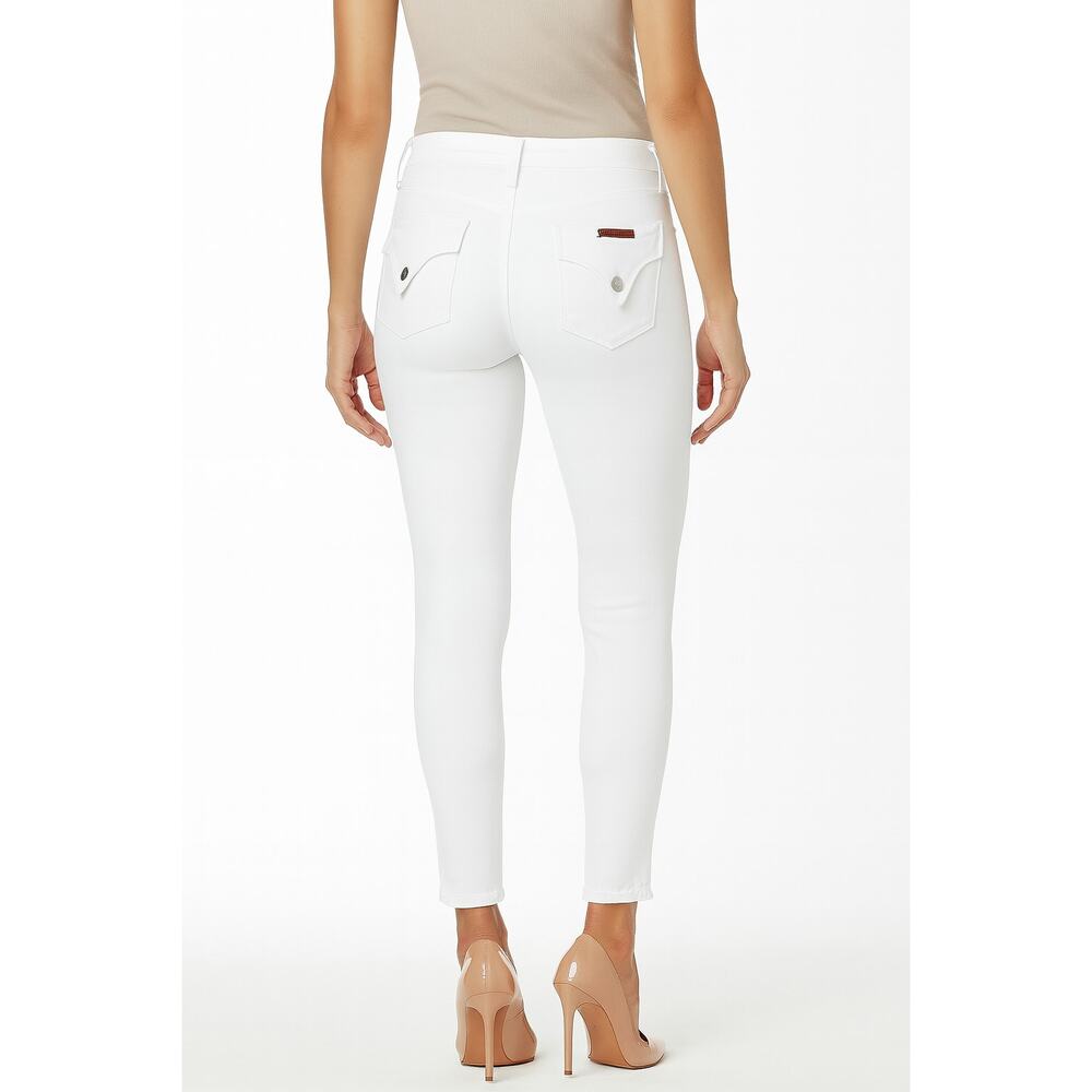 Hudson Collin Mid-Rise White Skinny Ankle Jeans Size 29 NWT